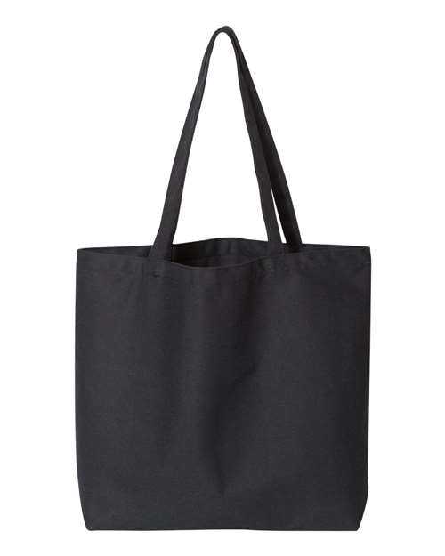 Liberty Bags 8507 Pigment-Dyed Premium Canvas Tote - Washed Black - HIT a Double
