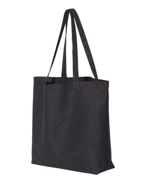 Liberty Bags 8507 Pigment-Dyed Premium Canvas Tote - Washed Black - HIT a Double