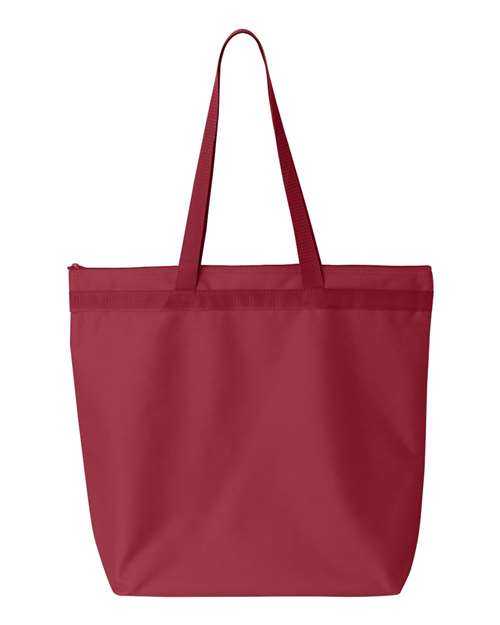 Liberty Bags 8802 Recycled Zipper Tote - Cardinal - HIT a Double