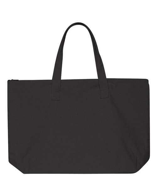 Liberty Bags 8863 Tote with Top Zippered Closure - Black - HIT a Double