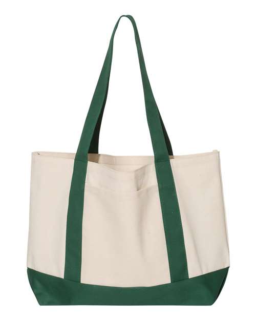 Liberty Bags 8869 Leeward Boater Tote - Natural Forest - HIT a Double