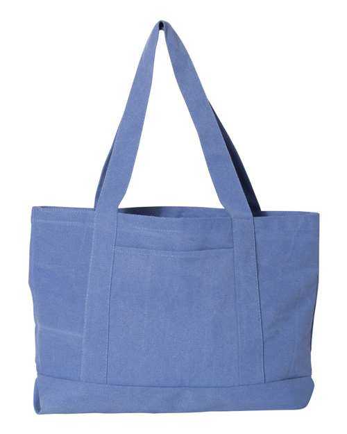 Liberty Bags 8870 Pigment-Dyed Premium Canvas Tote - Periwinkle Blue - HIT a Double