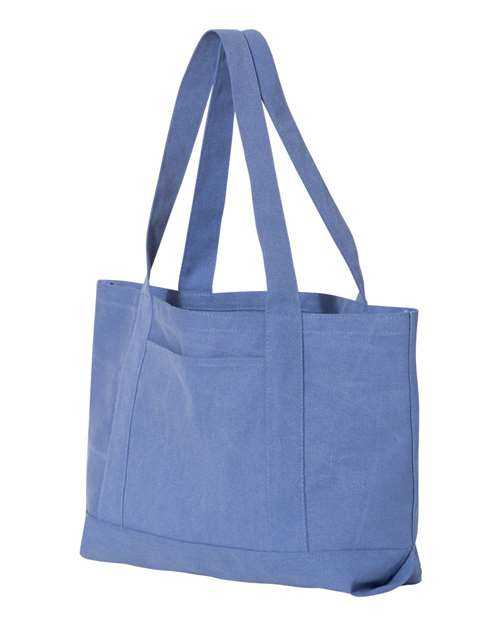 Liberty Bags 8870 Pigment-Dyed Premium Canvas Tote - Periwinkle Blue - HIT a Double