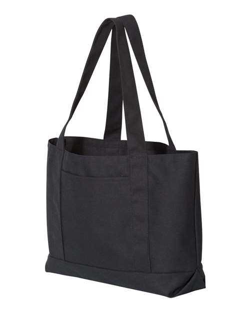 Liberty Bags 8870 Pigment-Dyed Premium Canvas Tote - Washed Black - HIT a Double