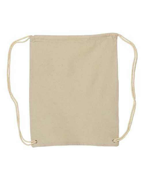 Liberty Bags 8875 Canvas Drawstring Backpack - Natural - HIT a Double