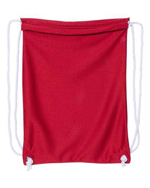Liberty Bags 8895 Mesh Drawstring Backpack - Red - HIT a Double