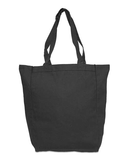 Liberty Bags 9861 Allison Cotton Canvas Tote - Black - HIT a Double