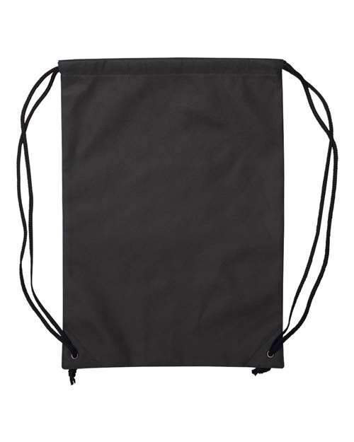 Liberty Bags A136 Non-Woven Drawstring Backpack - Black - HIT a Double