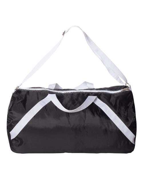 Liberty Bags FT004 18" Nylon Roll Duffel Bag - Black - HIT a Double