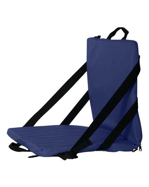 Liberty Bags FT006 Folding Stadium Seat - Navy - HIT a Double