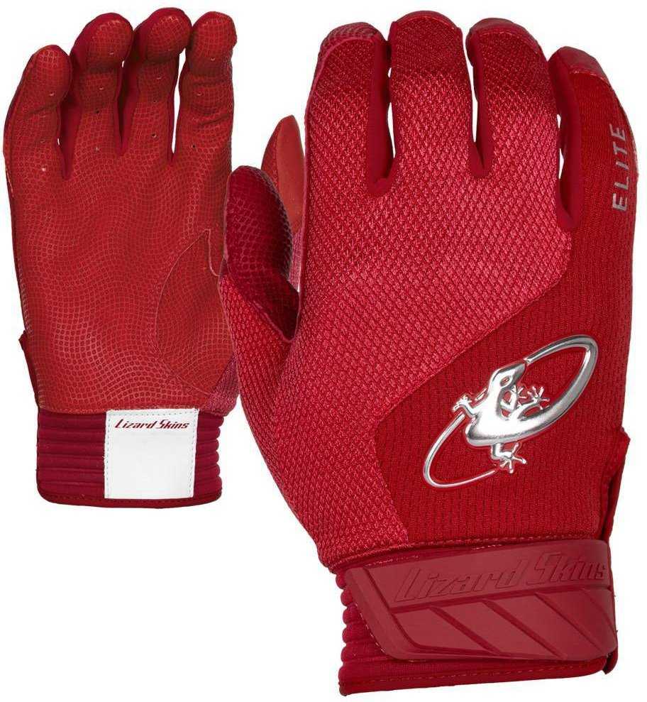 Lizard Skins Komodo Elite V2 Batting Gloves - Crimson Red - HIT a Double