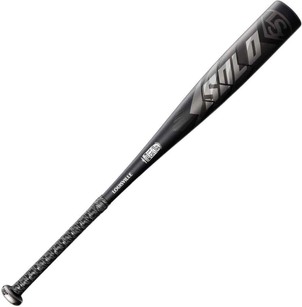 Louisville Slugger 2021 Solo (-10) Sr League 2 3/4&quot; Bat - Black - HIT A Double