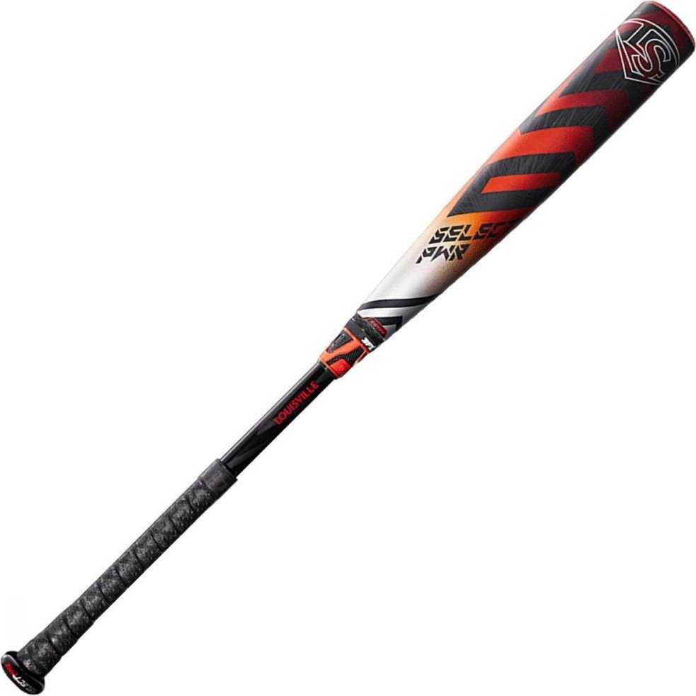 Louisville Slugger 2023 Select PWR BBCOR Baseball Bat - Black Orange - HIT a Double - 2