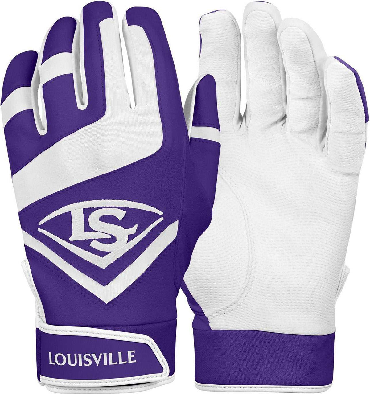 Louisville Slugger Genuine Batting Gloves - Purple - HIT A Double