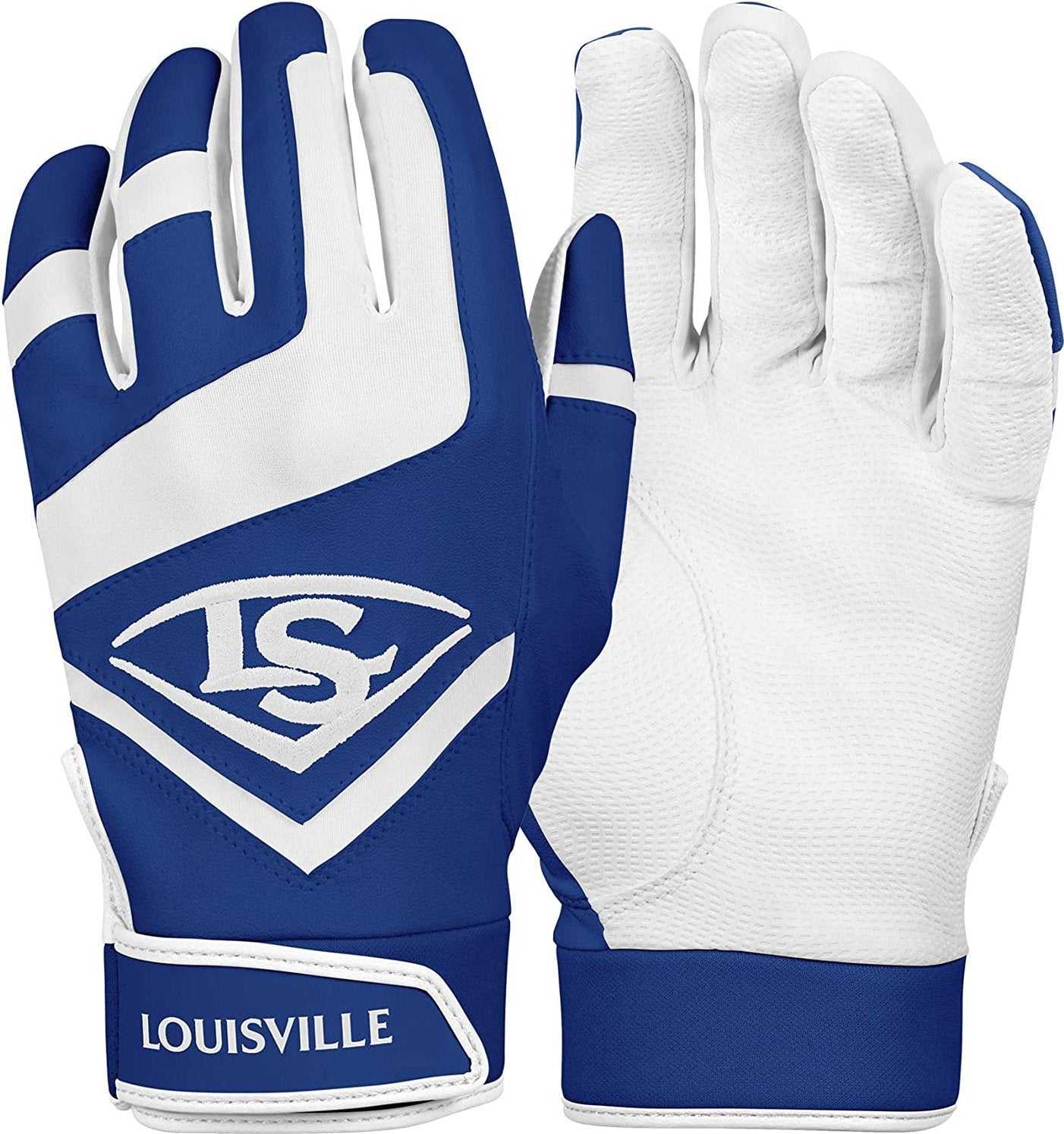 Louisville Slugger Genuine Batting Gloves - Royal - HIT A Double