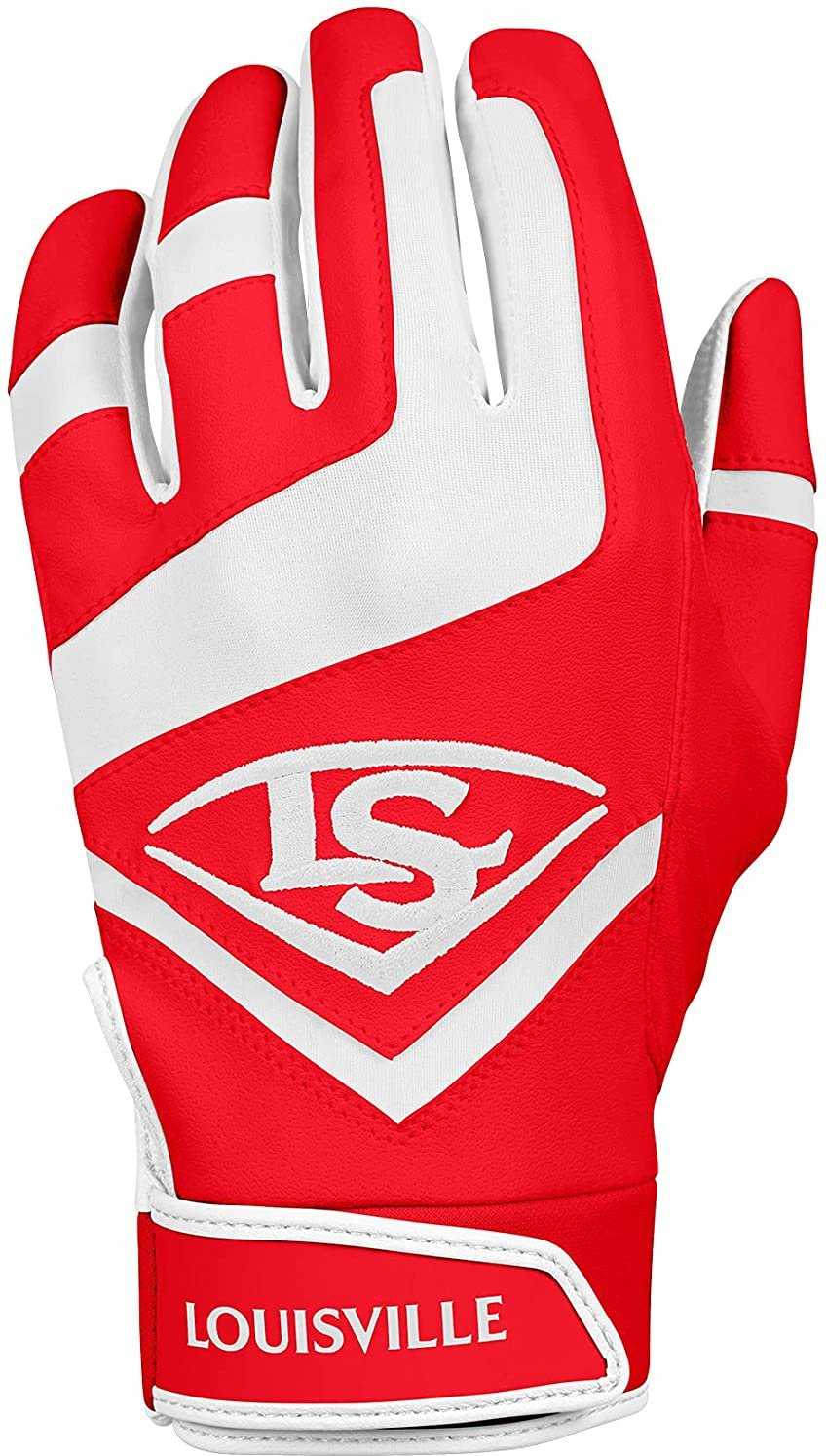 Louisville Slugger Genuine Batting Gloves - Scarlet - HIT a Double - 2