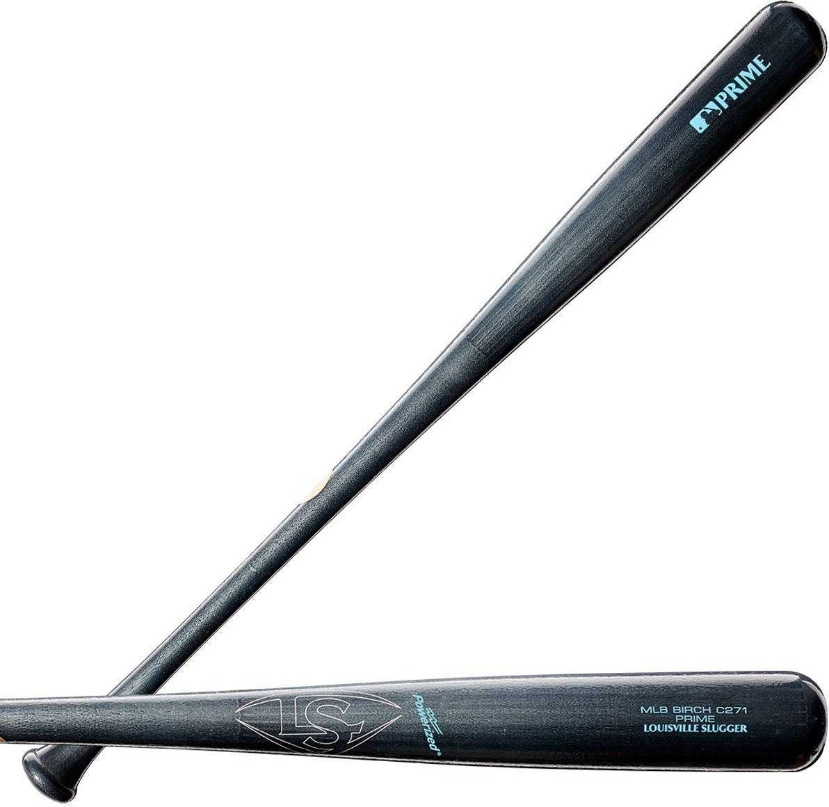 Louisville Slugger Prime C271 Blue Steel Birch Bat - Navy - HIT A Double