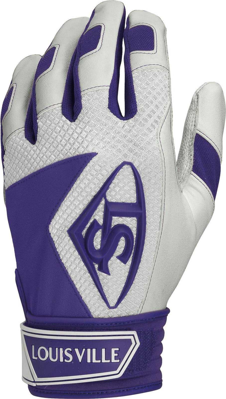 Louisville Slugger Series 7 Adult Batting Gloves - Purple - HIT A Double