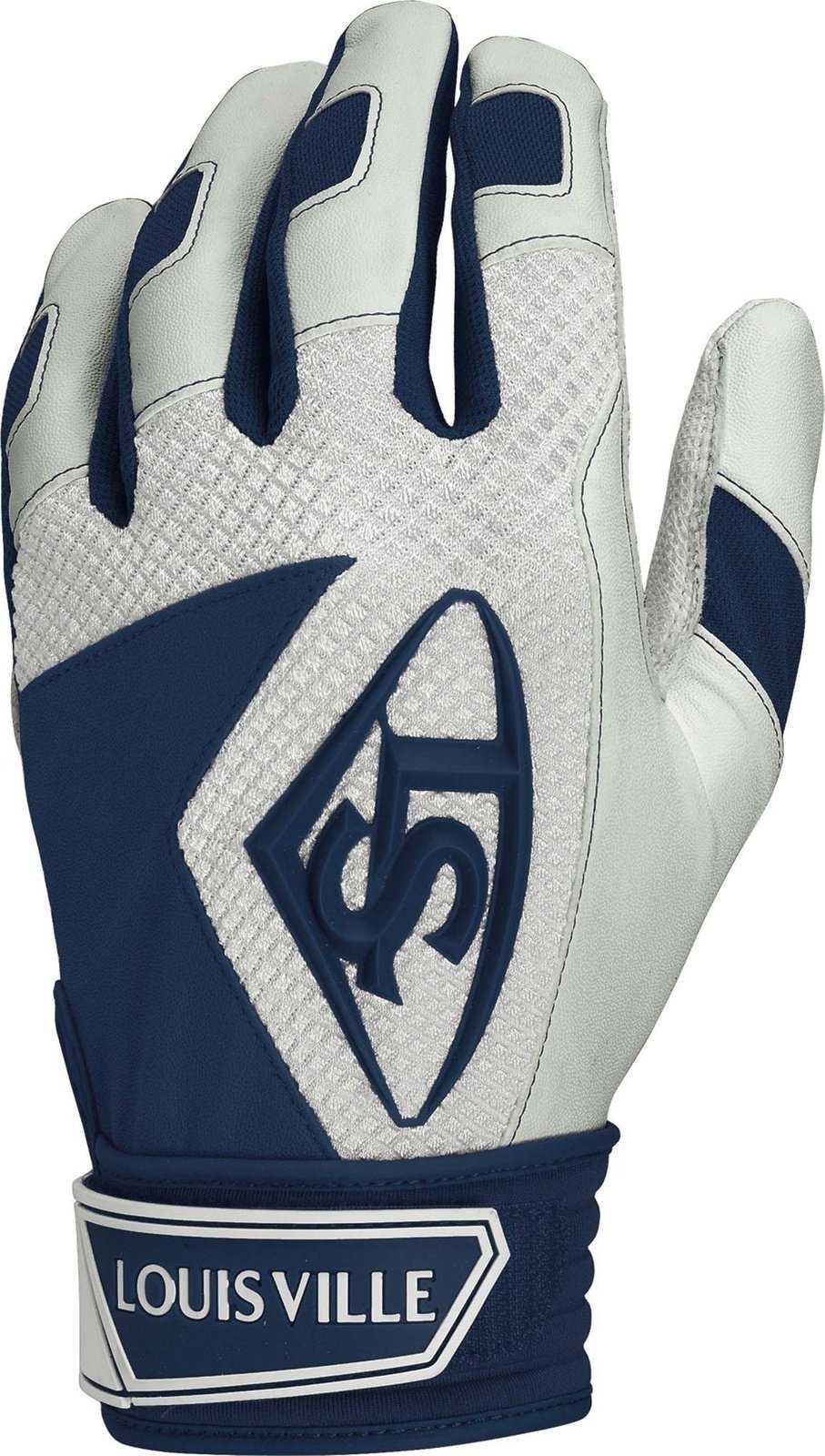 Louisville Slugger Series 7 Youth Batting Gloves - Navy - HIT A Double