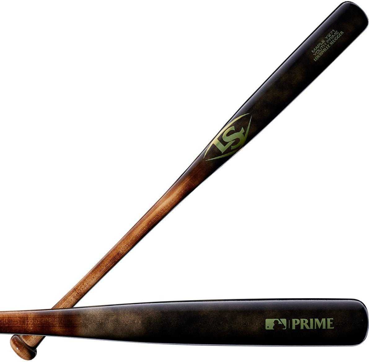Louisville Slugger Youth Prime Maple Y271 Deep Flame/Distressed Black Baseball Bat - Flame Black