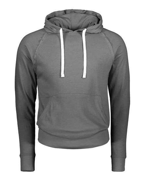MV Sport 1261 Heather Hooded Long Sleeve T-Shirt - Graphite Heather - HIT a Double