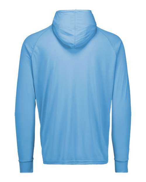 MV Sport 20450Y Youth Sunproof Hooded Long Sleeve T-Shirt - Cali Blue - HIT a Double