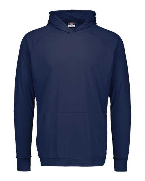 MV Sport 20450Y Youth Sunproof Hooded Long Sleeve T-Shirt - Navy - HIT a Double