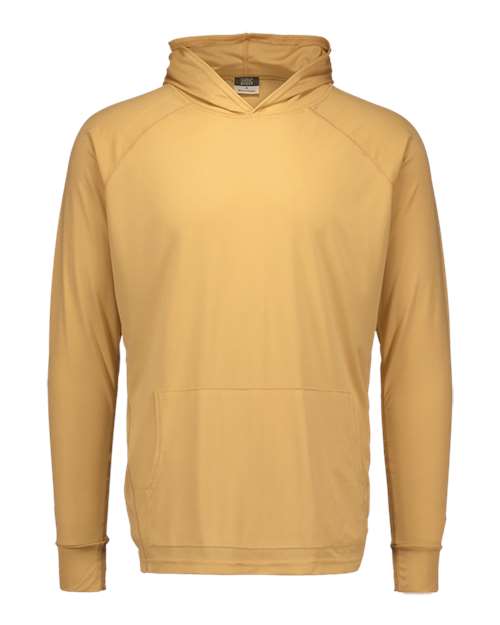 MV Sport 20450Y Youth Sunproof Hooded Long Sleeve T-Shirt - Sunglow - HIT a Double