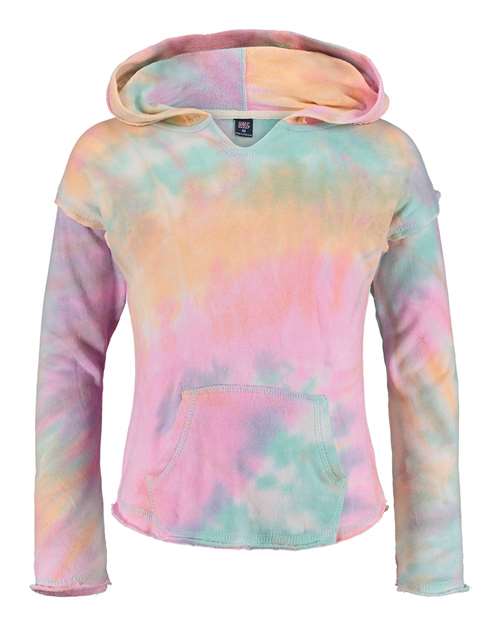 MV Sport W17122Y Girls' Angel Terry Nora Pullover - Rainbow Sorbet - HIT a Double