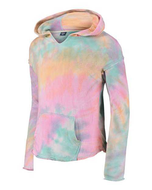 MV Sport W17122Y Girls&#39; Angel Terry Nora Pullover - Rainbow Sorbet - HIT a Double