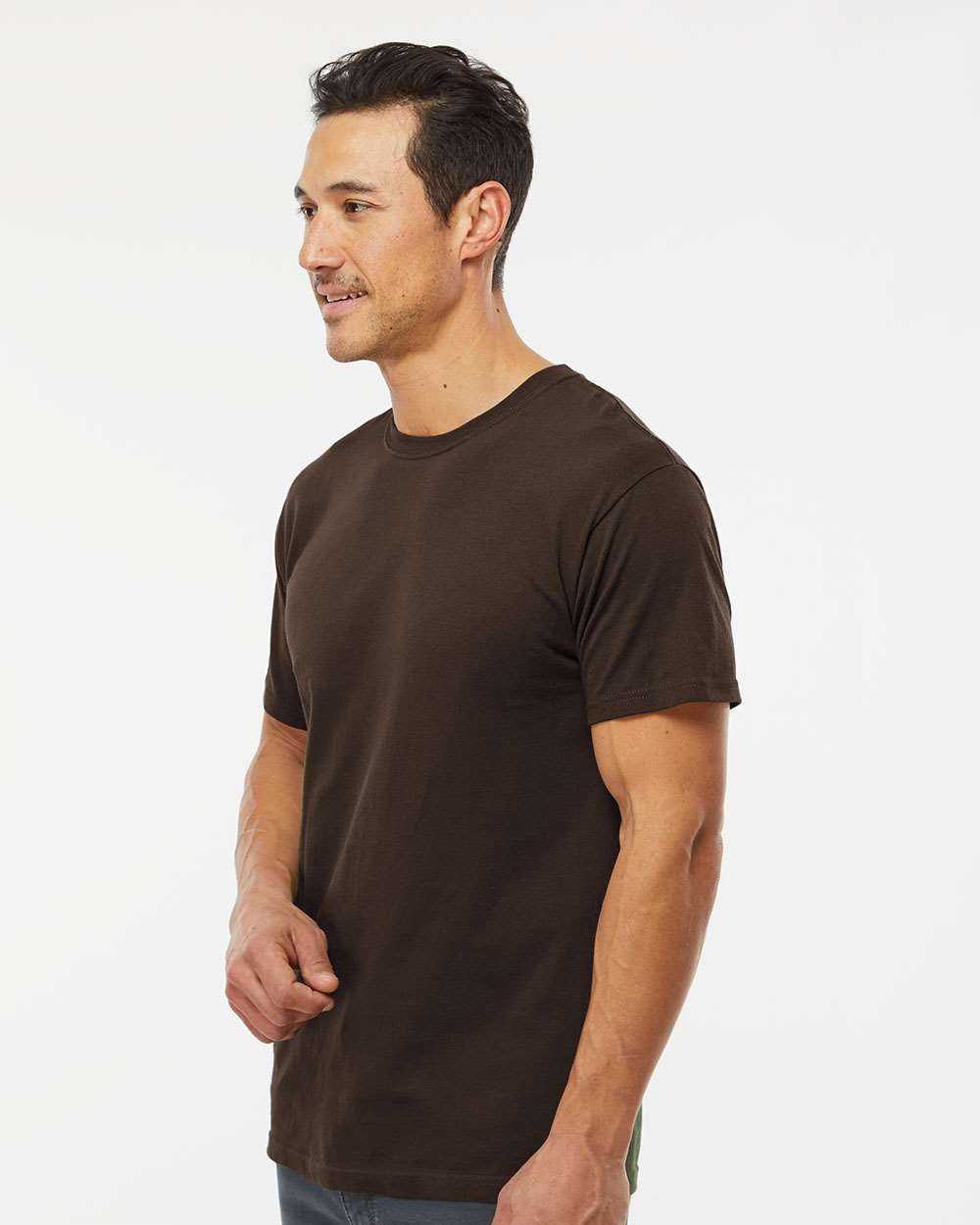 M&amp;O 4800 Gold Soft Touch T-Shirt - Chocolate - HIT a Double