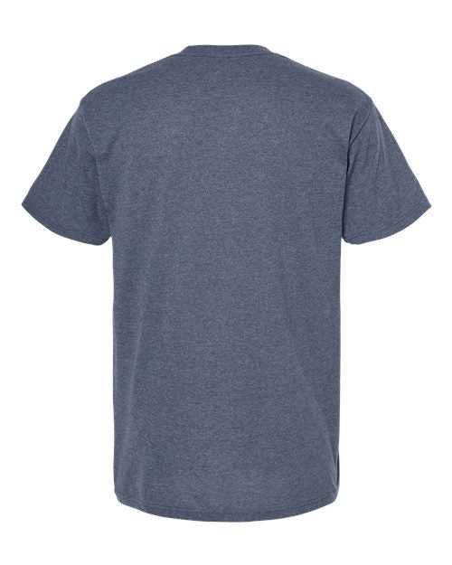 M&amp;O 4800 Gold Soft Touch T-Shirt - Heather Navy - HIT a Double