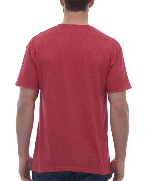M&amp;O 4800 Gold Soft Touch T-Shirt - Heather Red - HIT a Double