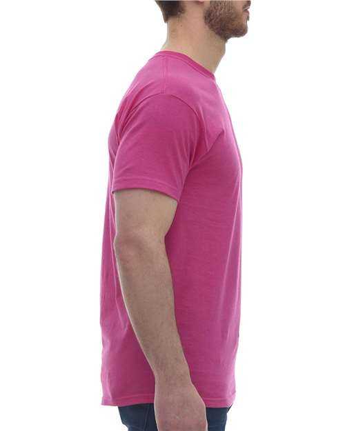 M&O 4800 Gold Soft Touch T-Shirt - Heliconia - HIT a Double