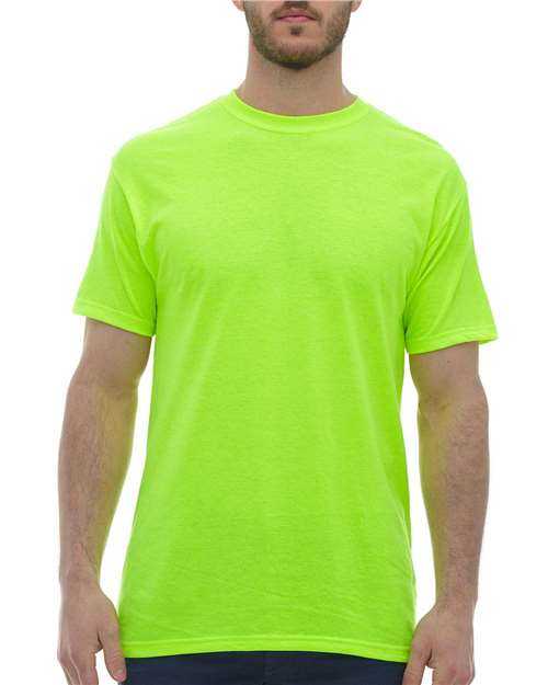M&amp;O 4800 Gold Soft Touch T-Shirt - Safety Green - HIT a Double