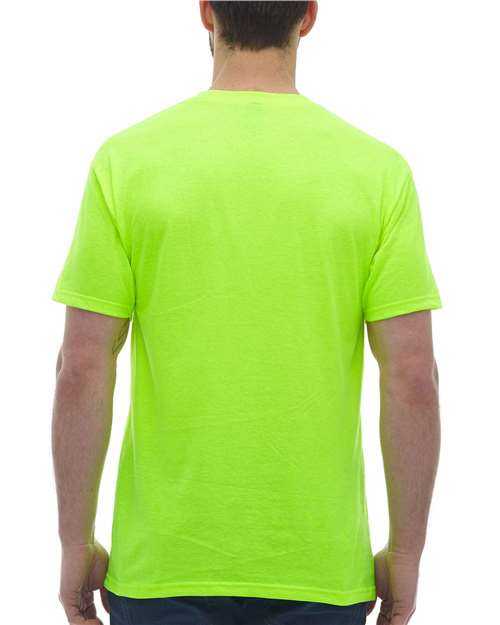 M&amp;O 4800 Gold Soft Touch T-Shirt - Safety Green - HIT a Double