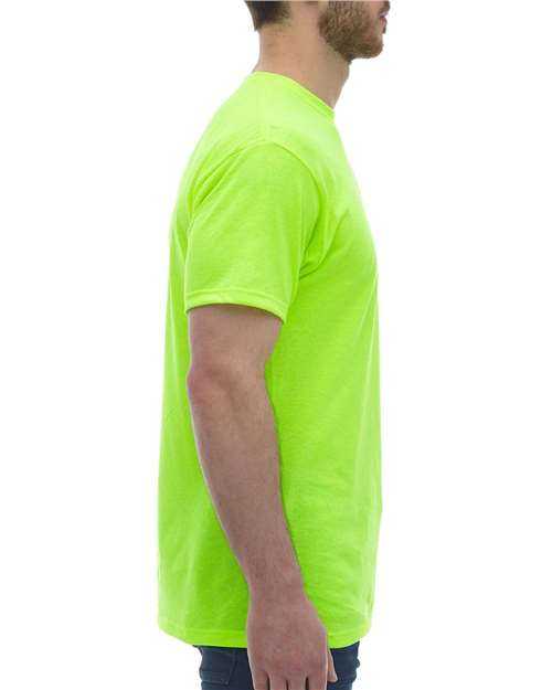 M&O 4800 Gold Soft Touch T-Shirt - Safety Green - HIT a Double