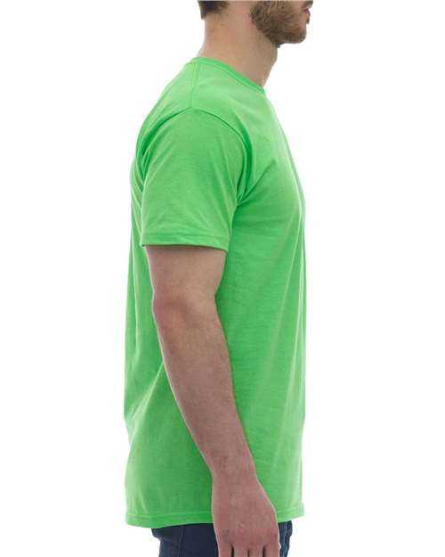 M&O 4800 Gold Soft Touch T-Shirt - Vivid Lime - HIT a Double