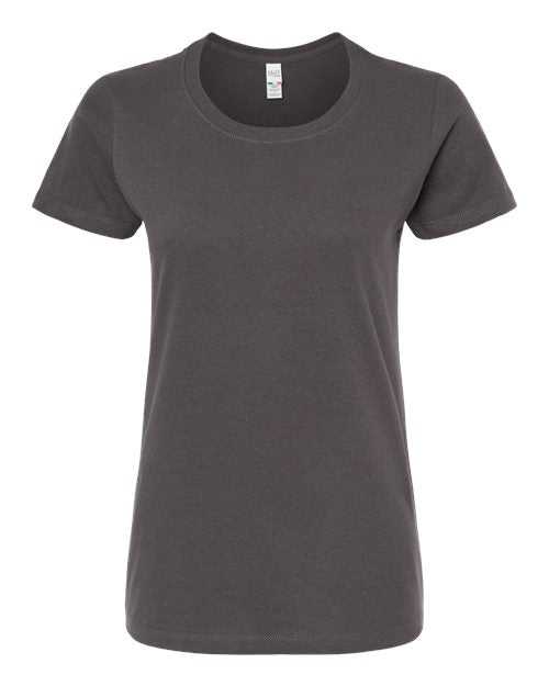 M&O 4810 Women's Gold Soft Touch T-Shirt - Charcoal - HIT a Double