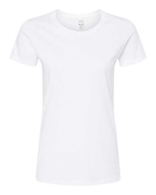 M&amp;O 4810 Women&#39;s Gold Soft Touch T-Shirt - White - HIT a Double