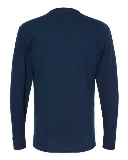 M&amp;O 4820 Gold Soft Touch Long Sleeve T-Shirt - Deep Navy - HIT a Double