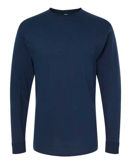 M&O 4820 Gold Soft Touch Long Sleeve T-Shirt - Deep Navy - HIT a Double