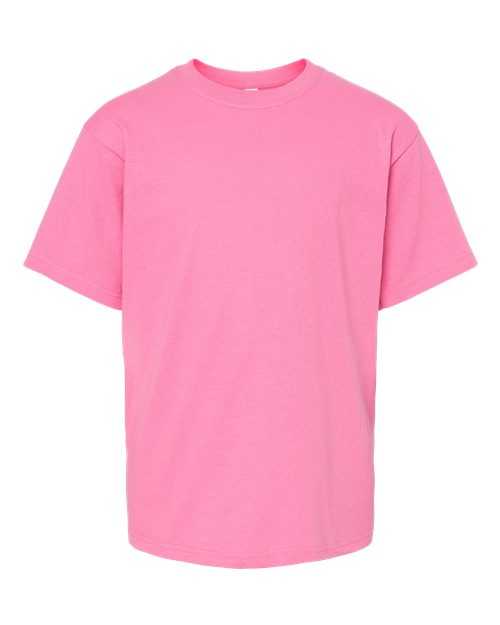 M&O 4850 Youth Gold Soft Touch T-Shirt - Azalea - HIT a Double