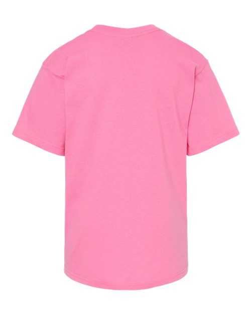 M&O 4850 Youth Gold Soft Touch T-Shirt - Azalea - HIT a Double