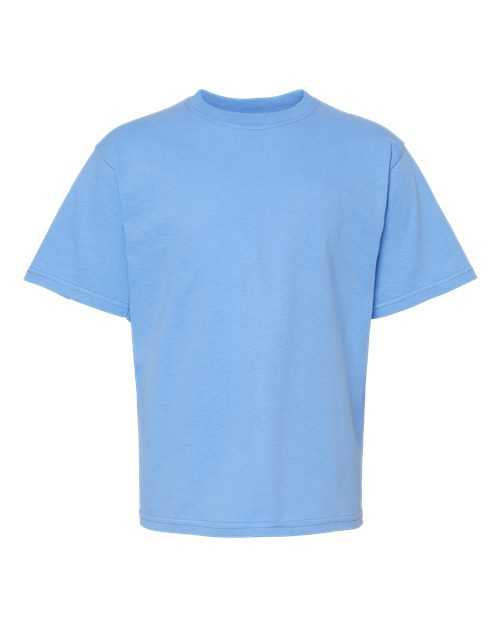 M&O 4850 Youth Gold Soft Touch T-Shirt - Carolina Blue - HIT a Double
