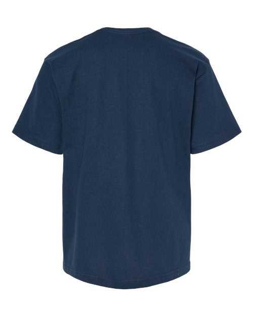 M&amp;O 4850 Youth Gold Soft Touch T-Shirt - Deep Navy - HIT a Double