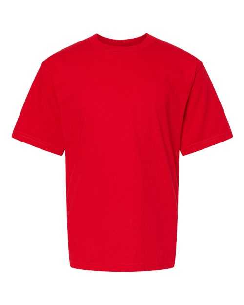 M&O 4850 Youth Gold Soft Touch T-Shirt - Deep Red - HIT a Double