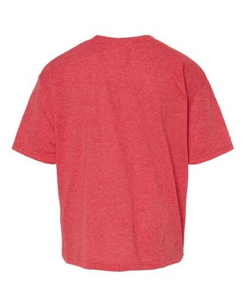 M&amp;O 4850 Youth Gold Soft Touch T-Shirt - Heather Red - HIT a Double