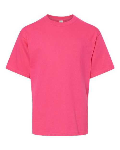 M&O 4850 Youth Gold Soft Touch T-Shirt - Heliconia - HIT a Double