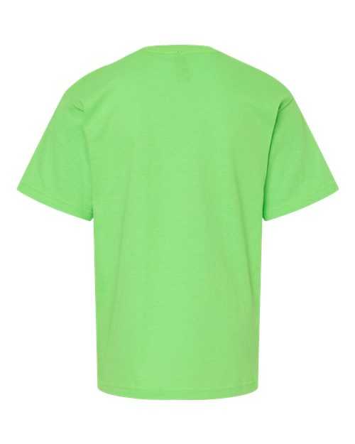 M&amp;O 4850 Youth Gold Soft Touch T-Shirt - Vivid Lime - HIT a Double
